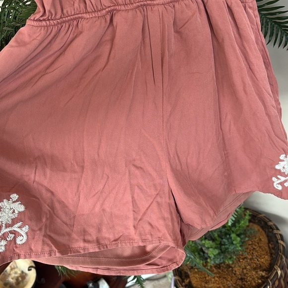 Brand New Altar’d State Salmon Marissa Romper Jumpsuit Embroidered Floral Boho - Picture 8 of 16
